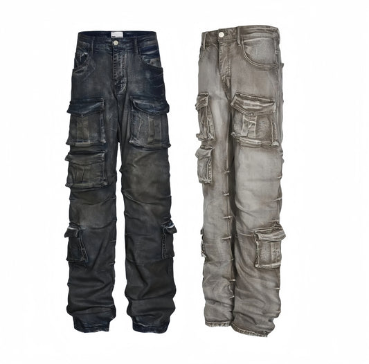 R69 WAITING IS SCARY JEANS PANTS