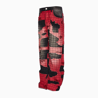 R69 FRAGMENT FLUX JEANS PANTS