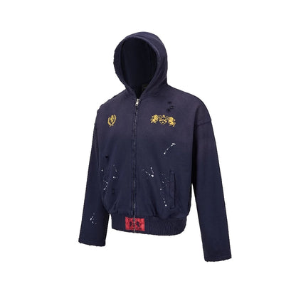 BROKEN CREST HOODIE ZIP