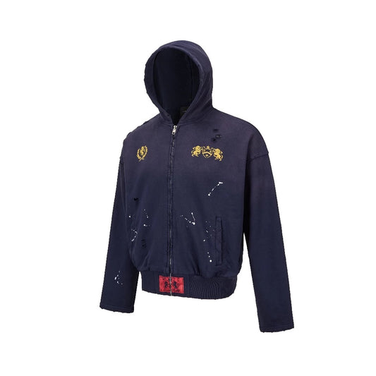 BROKEN CREST HOODIE ZIP