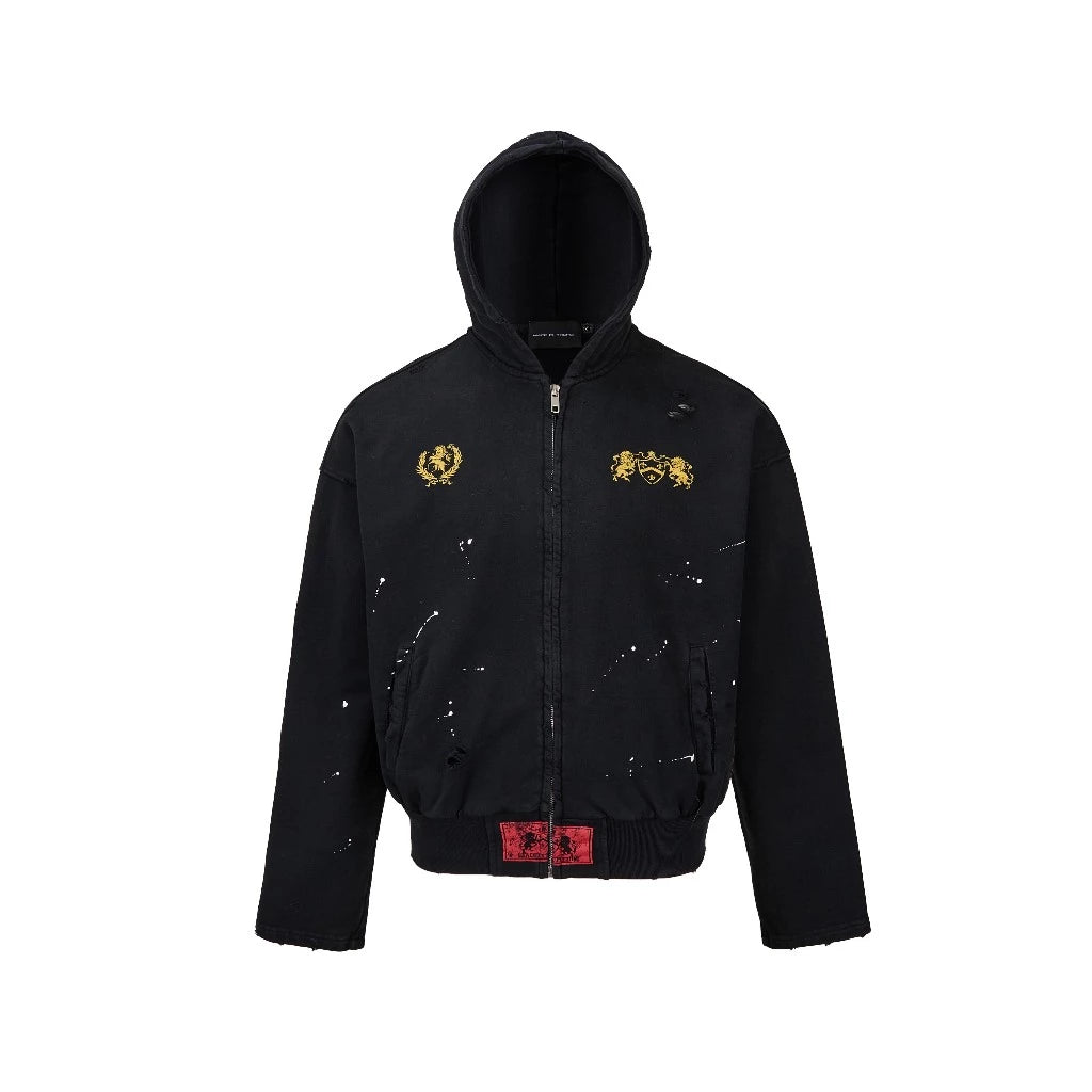 BROKEN CREST HOODIE ZIP