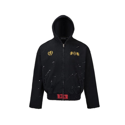 BROKEN CREST HOODIE ZIP