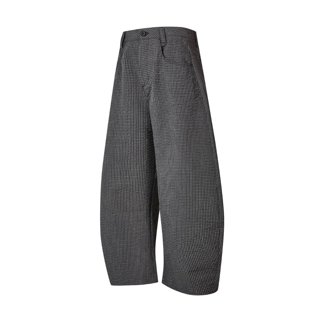 ARCH CUT CHECK PANTS