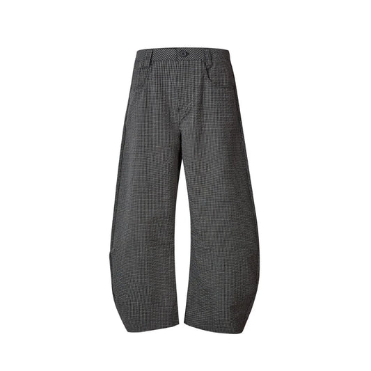 ARCH CUT CHECK PANTS