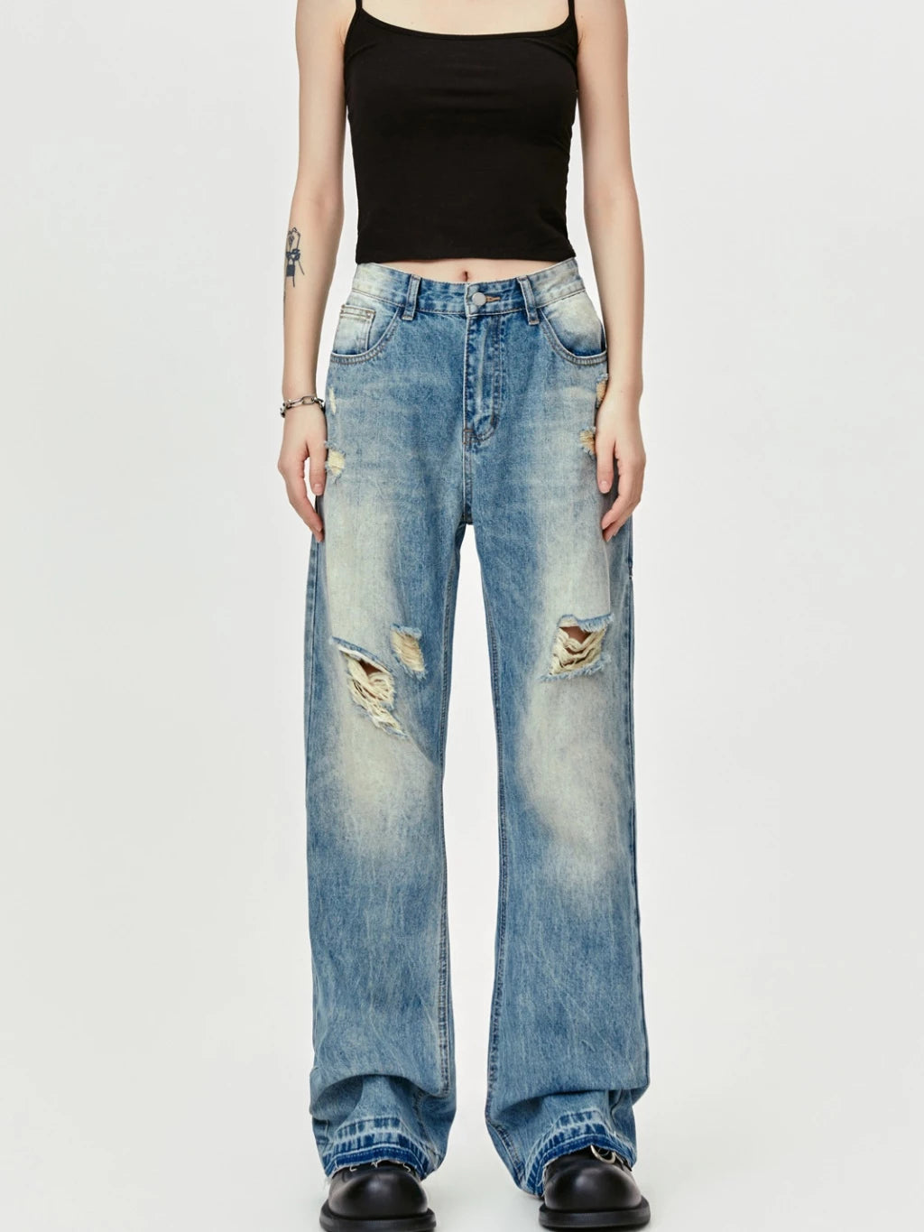 FRAYED CHAOS PANTS