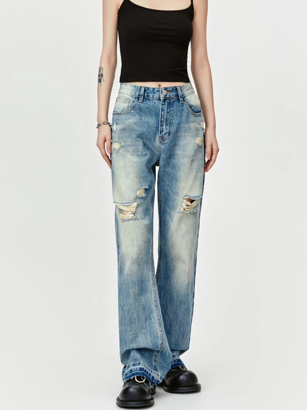 FRAYED CHAOS PANTS
