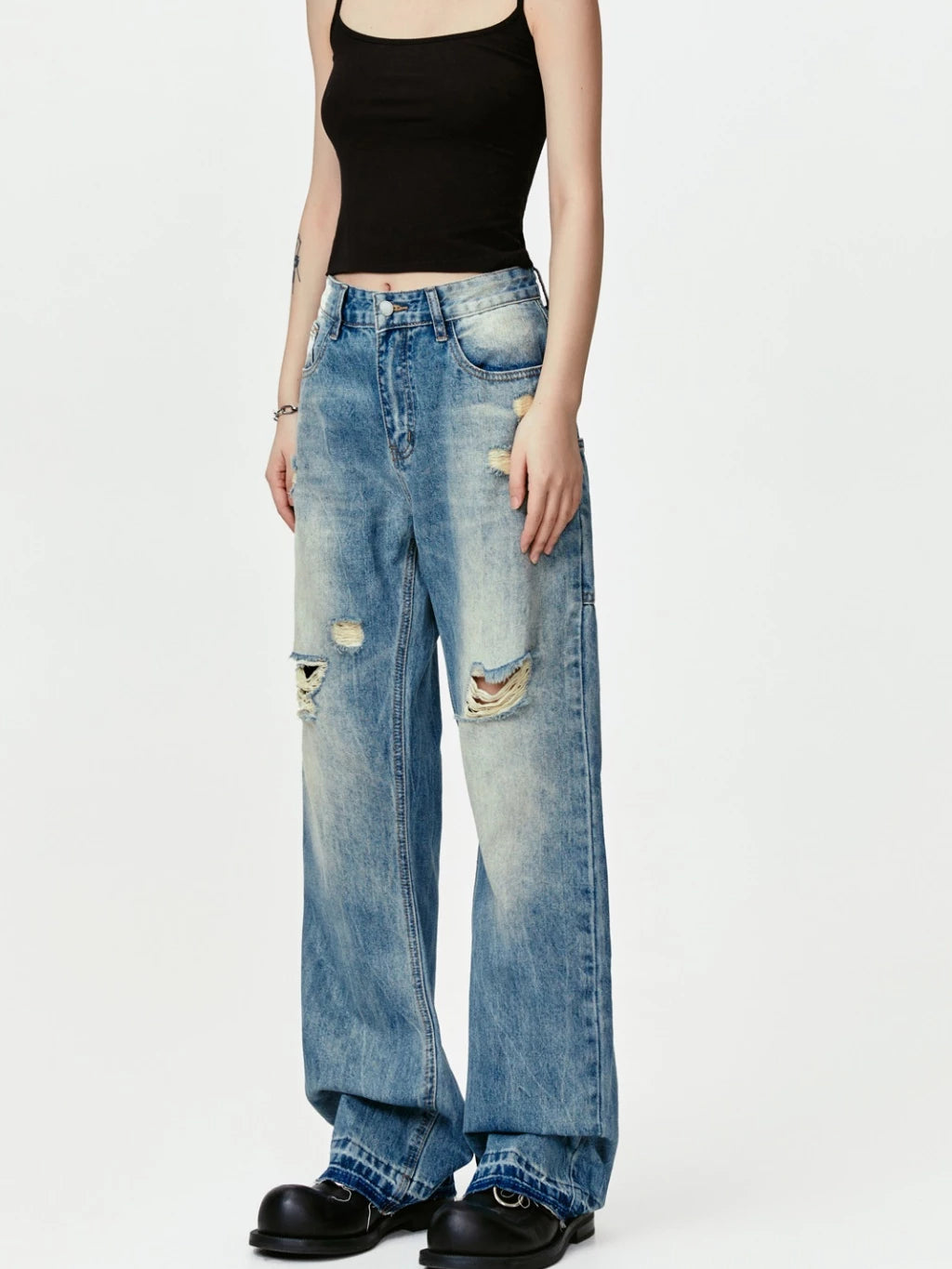 FRAYED CHAOS PANTS