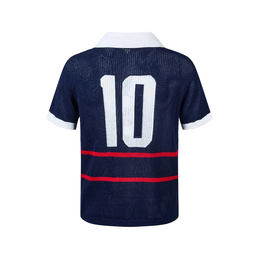 NAVY TEN POLO SHIRT