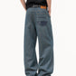 CONTRAST POCKET JEANS PANTS