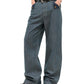 CONTRAST POCKET JEANS PANTS