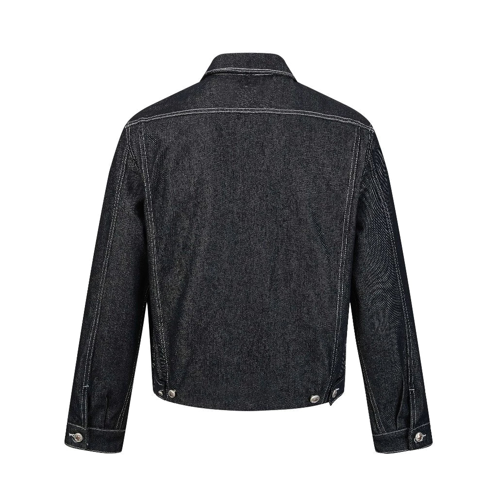 CONTRAST STITCH DENIM JACKET