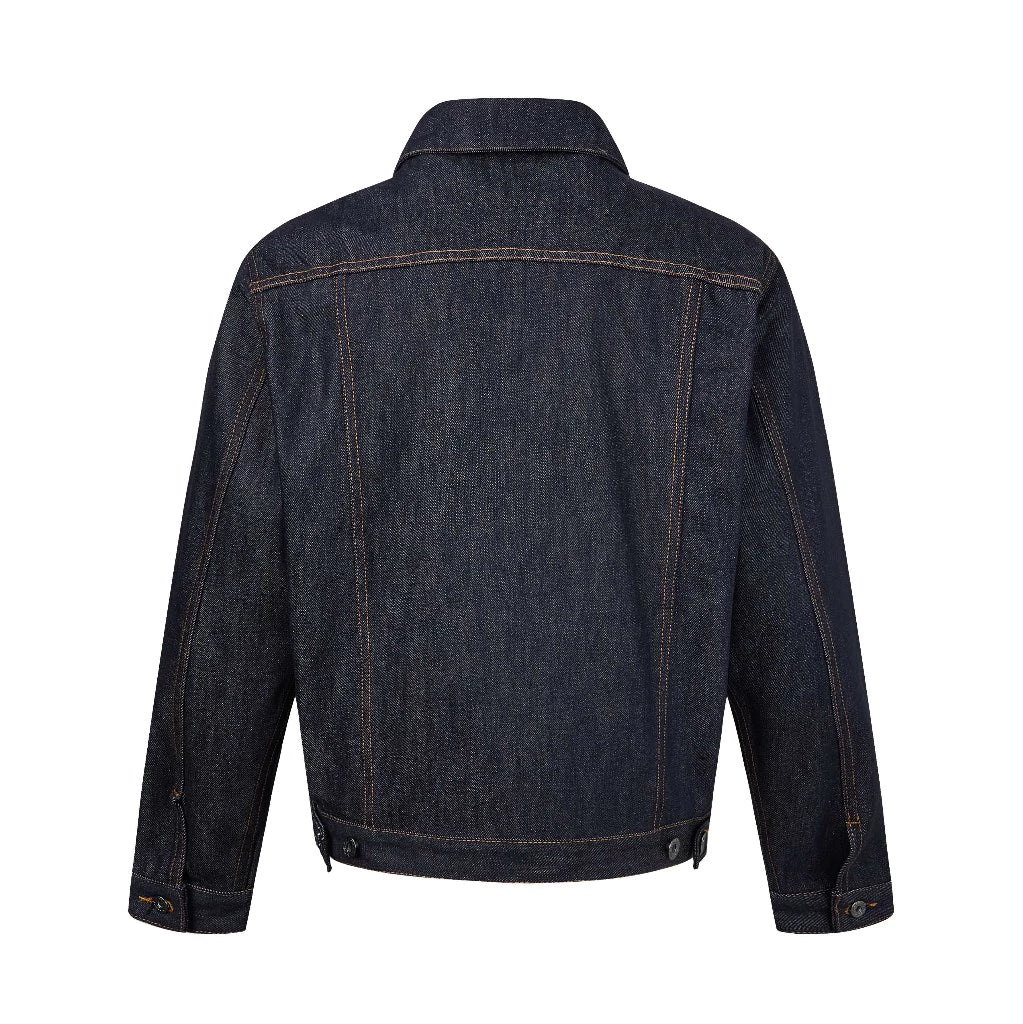SNAFFLE STRAP RAW DENIM JACKET