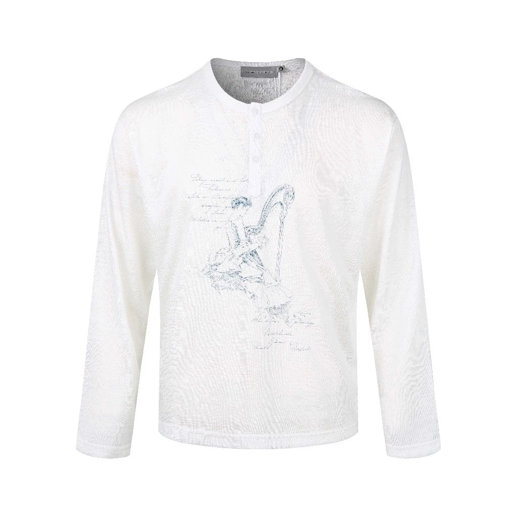 NOCTURNE HARP HENLEY LONG - SLEEVE
