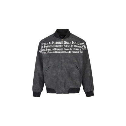 SWAG IS HUMBLE SUEDE JACKET