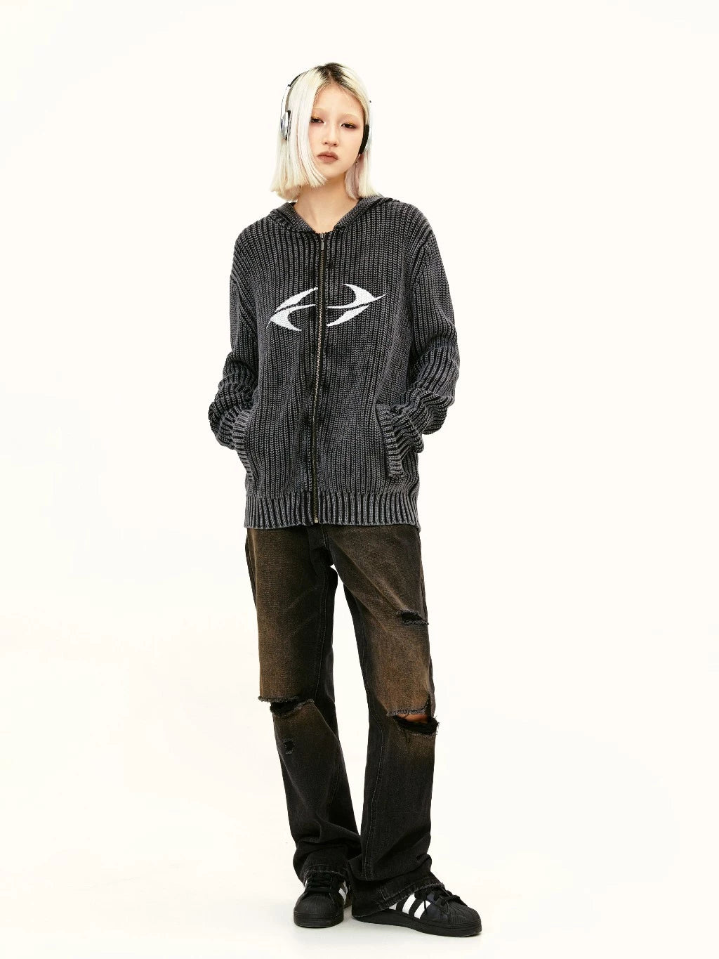 SHADOW LYNX ZIP KNIT