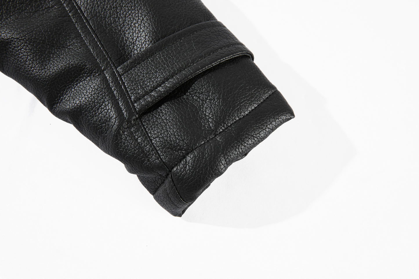 WHITE MARK LEATHER JACKET