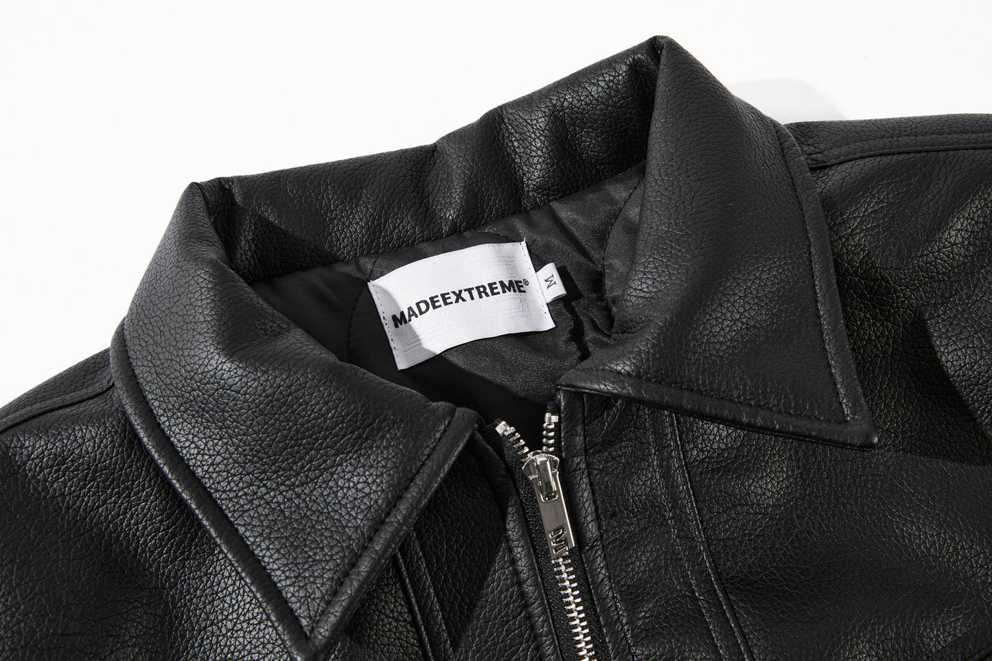 WHITE MARK LEATHER JACKET