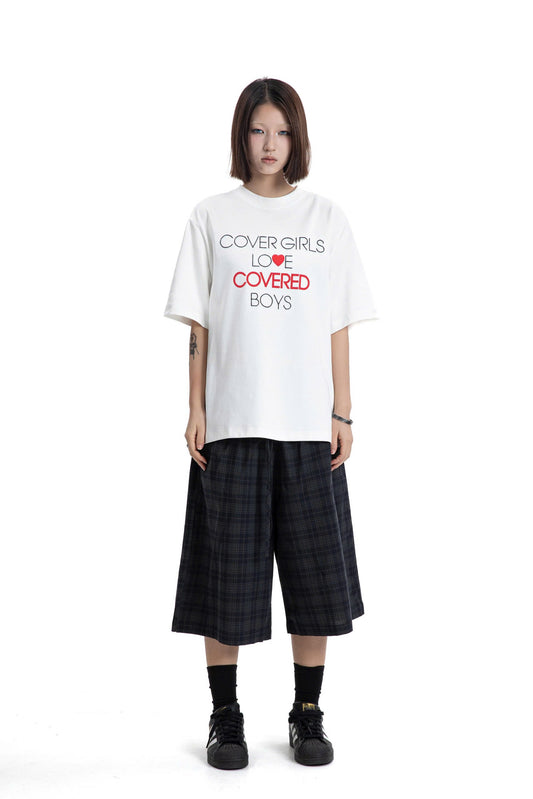 COVER GIRLS LOVE COVERED BOYS T-SHIRT
