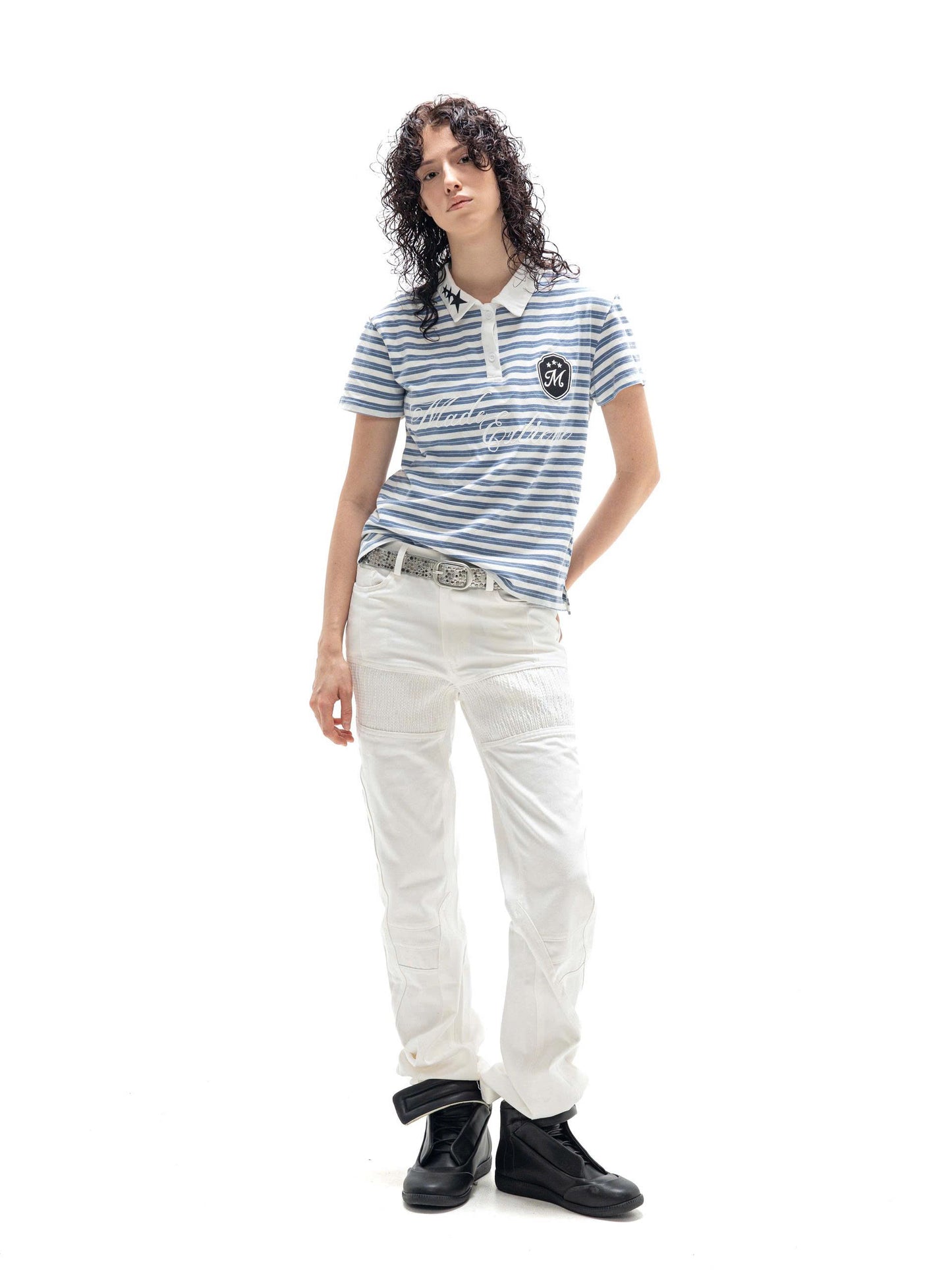 AZURE LINE POLO SHIRT