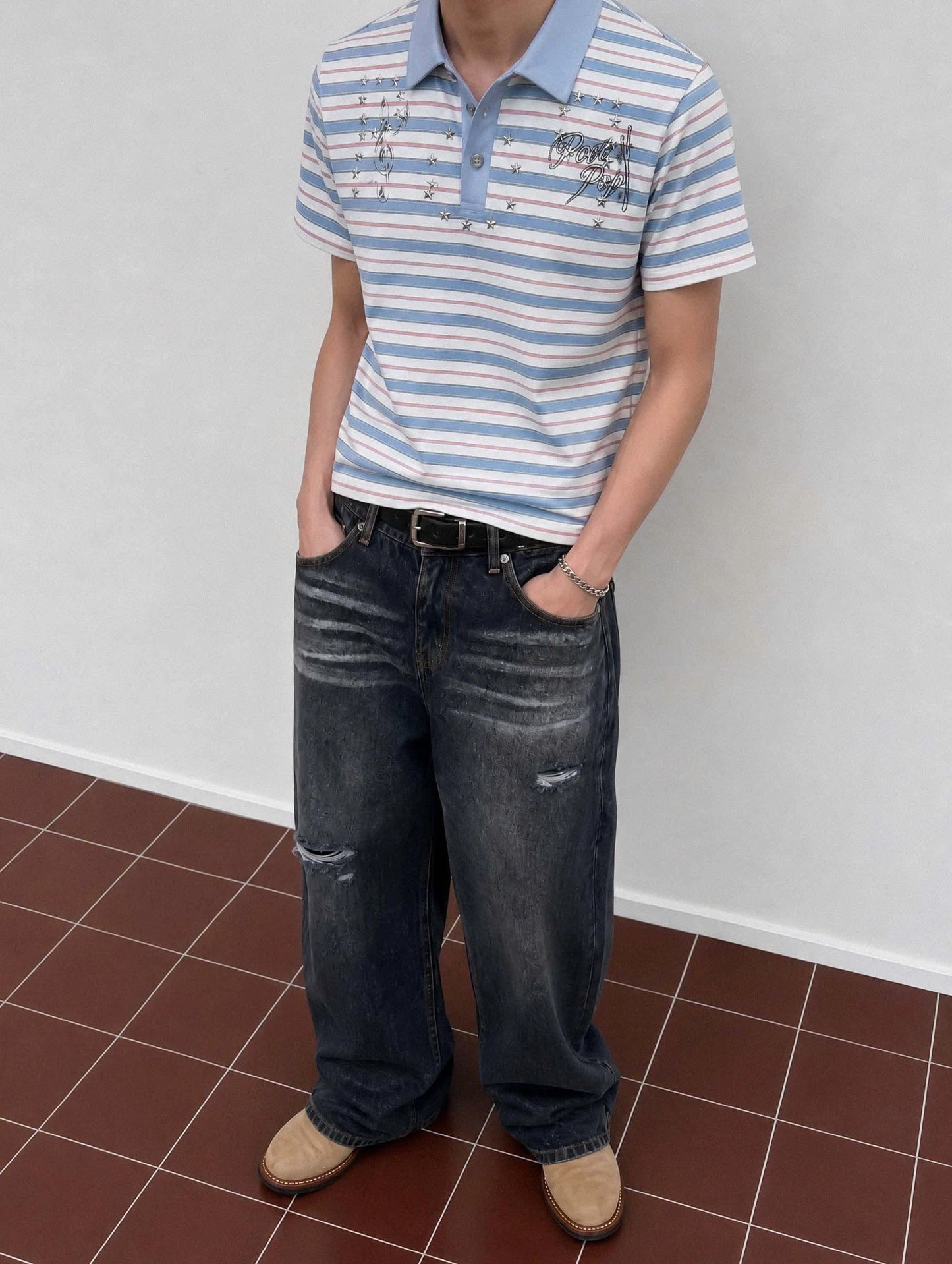 CAMPUS STRIPE POLO SHIRT