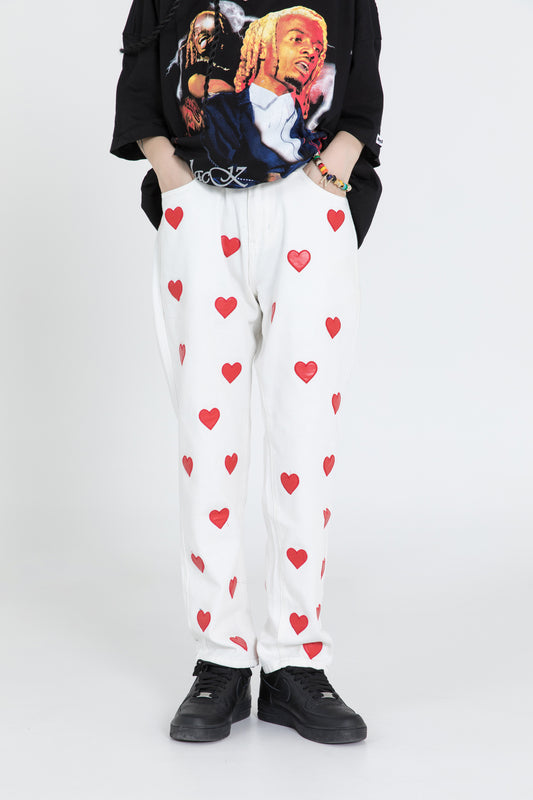 UNRAVELED VINTAGE DENIM PANTS